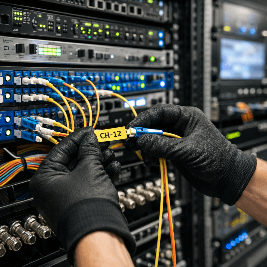 Video Head-End Setup via Satellite & Fiber