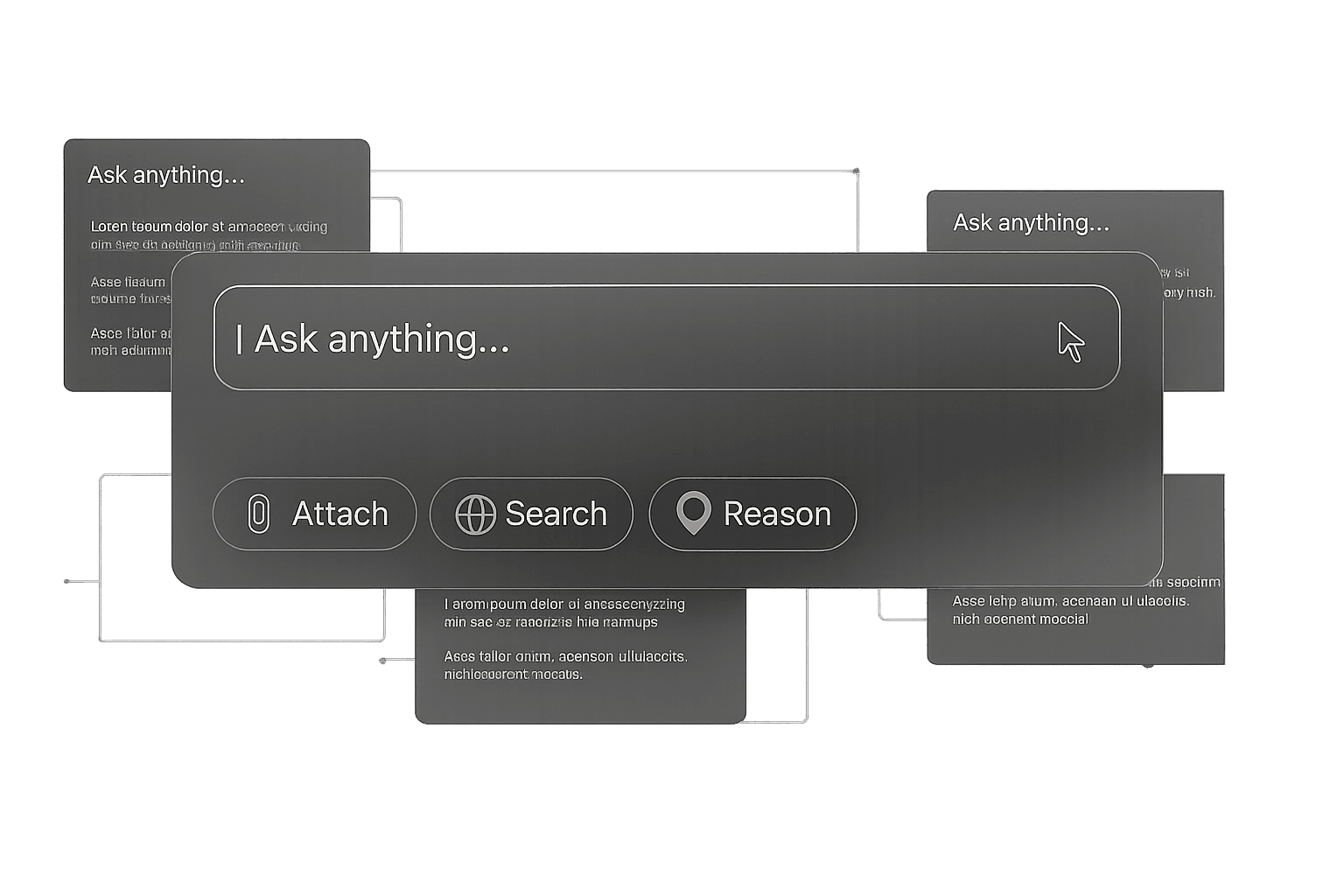 AI Chatbot interface with assistant capabilities